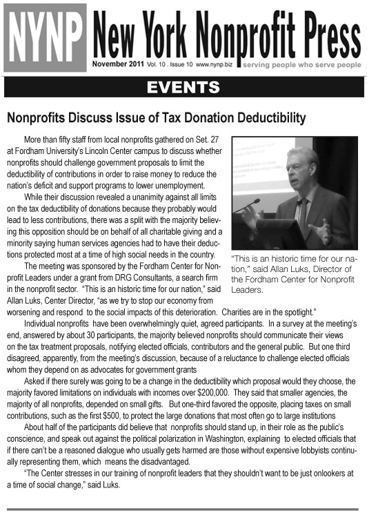 New York Nonprofit Press Article